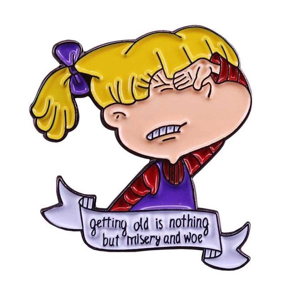 Nickelodeon Jewelry - Rugrats Angelica enamel pin flair cartoon nick